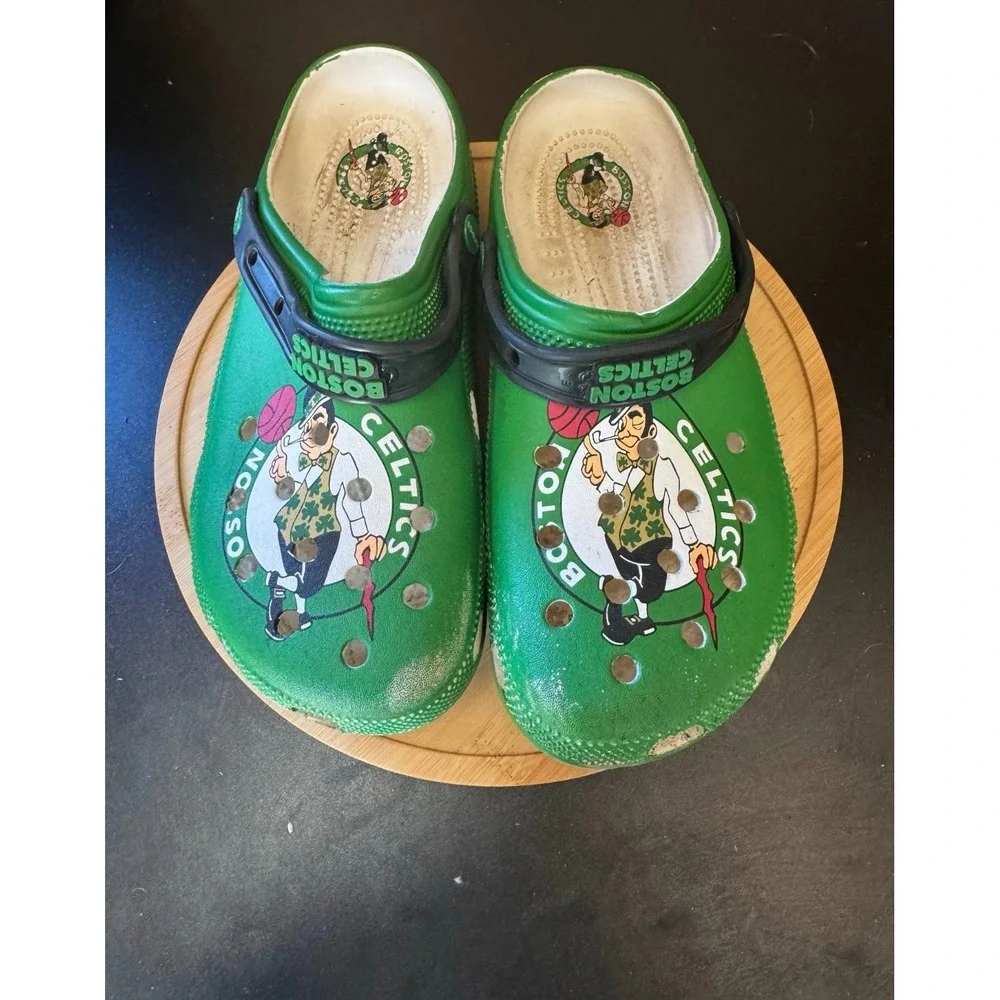 Crocs NBA Boston Celtics Clogs Men's 9‎ W 11 Green Basketball Few Scuffs